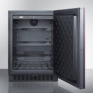 Summit FF64BIF 24&quot; 4.6 Cu. Ft. Built-In Undercounter All Refrigerator with Digital Thermostat Adjustable Glass... N5