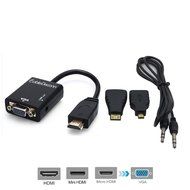 CableDeconn 3 in1 HDMI Male To VGA Female + Micro HDMI to HDMI adapter + Mini HDMI to HDMI adapter cable With... N3