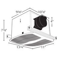 Air King AK80LS-1 Energy Star Qualified Quiet Series Exhaust Bath Fan with 80-CFM, White Finish