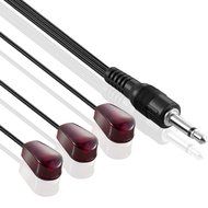IR Infrared Emitter Extender Cable Extension (10 Feet) Triple Head3 Eye 3.5mm Jack Infrared Red Transmitter Blaster...