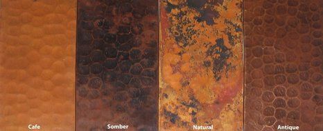 Mexican Home Art, 42 W X 24" D X 36" H, Copper Range Hood (Cafe Patina) N3