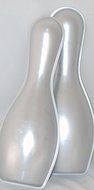 Wilton 3D Life Size Bowling Pin Cake Aluminum Pans (2)