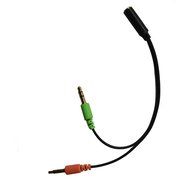 VIMVIP 3.5mm Female to Dual 3.5 Male Mic &amp; Stereo Audio Y Splitter Cable Cord for PC Laptop