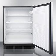 Summit FF7BSSHHADA: ADA compliant commercial all-refrigerator for freestanding use, with black cabinet, stainless... N3