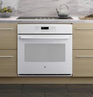 GE JT3000DFWW 30" White Electric Single Wall Oven N4