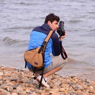 Foxpic CADEN Waterproof Nylon Shoulder Backpack SLR Camera Sling Bag for Canon Nikon Sony Pentax and other Digital...