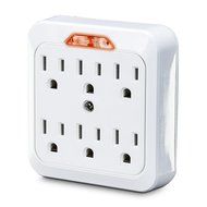 CyberPower GT600L 6 Outlet Grounded Wall Tap with LED Guide Light N2