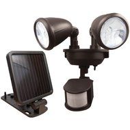 New MAXSA INNOVATIONS 44216 Dual-Head Solar Spotlight (Dark Bronze)
