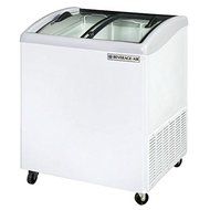 Beverage-Air NC28-1-W Curved Lid Display Freezer/Novelty Case in White 4.7 Cu.