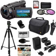 Sony FDR-AX33 4K HD Handycam Camcorder Video Camera + Tripod + SD Card + Filter + Bag + Battery + Starter Beginner...