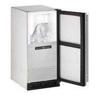 U-Line UCLR1215SOD00B 15" Undercounter Outdoor Clear Ice Maker, Stainless Steel