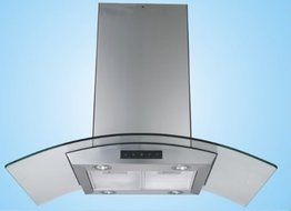EUREKA 30" Euro Style CC Stainless Steel Island Mount Range Hood. N4