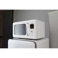 Daewoo Retro Microwave Oven 0.7 Cu Ft, Creme White 700W N6