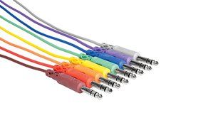 Hosa CSS-830 1/4 inch TRS to 1/4 inch TRS Balanced Patch Cables, 1 ft
