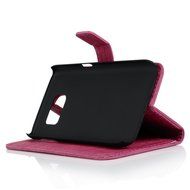 Badalink Galaxy S7 Wallet Case Wood Texture Premuim PU Leather Case Slim Fit Flip Folio Kickstand Case with Card... N22