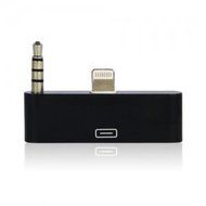 JPM 30 pin to 8 pin Charge &amp; Sync Adapter Converter Support Audio Compatible with iPhone 5, 5s, 5c (iPhone5 Audio B)