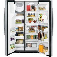 GE GSE25HSHSS 25.4 Cu. Ft. Stainless Steel Side-By-Side Refrigerator - Energy Star N3