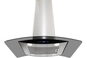 FIREBIRD New 36" European Style Island Mount Stainless Steel Range Hood Vent W/Both Side Accessible Touch Sensor... N5