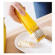 Banana Slicer Chopper Fruit Cutter Cucumber Salad ,Steel and Plastic 7"x1.6"x1.52"