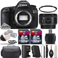 Canon EOS 5DS DSLR 50.6MP Full-Frame CMOS Camera + EF 50mm f/ 1.8 STM Lens + 64GB Storage + Wrist Grip Strap +...