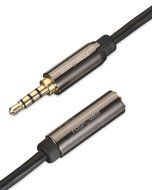 FosPower (4 Inch) 3.5mm Male to 3.5mm Female Auxiliary 4-Conductor TRRS Stereo Audio Extension Cable [24K Gold... N6