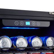 Phiestina PH-CBR100 106 Can Beverage Cooler Stainless Steel Door with Handle N3