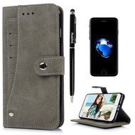iPhone 7 Plus Case (5.5") - Wallet Flip Folio Stand Case Counterfeit Cashmere Leather Extra ID/Credit Card Holders... N19