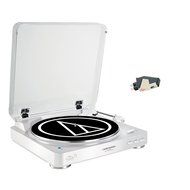 Audio Technica Turntable, AT90 Cartridge and ATN3472C Stylus Bundle ATLP60BTWH