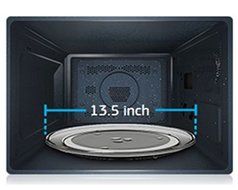 Samsung MC11H6033CT Countertop Convection Microwave with 1.1 cu. ft. Capacity, SLIM FRY Technology, Grilling Element... N8