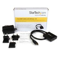 StarTech.com ST122HD4KU 4K HDMI 2-Port Video Splitter Built-In HDMI Source Cable