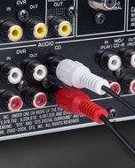 Fosmon (50 FT) 2RCA Male to 2RCA Male Stereo Audio Cable, Composite Audio [Right/Left] 2 RCA Plug M/M Connector...