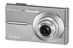 Olympus FE360 8MP Digital Camera with 3x Optical Dual Zoom (Silver) N2