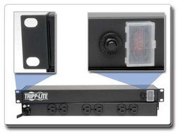 Tripp Lite 6 Outlet Rackmount Network-Grade PDU Power Strip, Front-Facing, 1U, 15A, 15ft Cord with 5-15P Plug...
