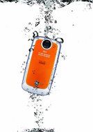 GE DV1-CO Waterproof/Shockproof 1080p Pocket Video Camera (Citrus Orange) (Discontinued by Manufacturer)