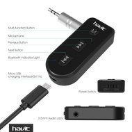 HAVIT Bluetooth Receiver, Wireless Audio Receiver&amp;Hands-free Calling Car Kitsfor Home/Car Audio System with 3.5... N8