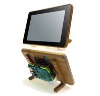 Eleduino Raspberry Pi Official 7&quot; Touchscreen Display Bamboo Case+Raspberry pi 3 Multicolor... N4