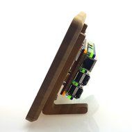 Eleduino Raspberry Pi Official 7&quot; Touchscreen Display Bamboo Case+Raspberry pi 3 Multicolor... N5