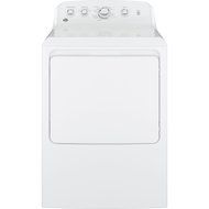 GE 7.2 Cu Ft Front Loading White Gas Dryer