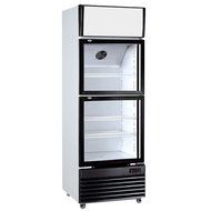 350L Glass Display Showcase Pull Door Beer Soda Beverages Commercial Upright Refrigerator Merchandise Cooler Fridge...