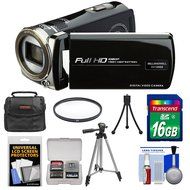 Bell &amp; Howell DV12HDZ 1080p HD Video Camera Camcorder (Black) with 16GB Card + Case + Tripod + Filter + Accessory...