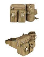 SB@Military Style Outdoor Sports Waist Bag , brown N2