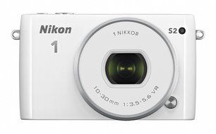 Nikon Mirrorless Interchangeable Lens Camera Nikon1 S2 Double Zoom Kit S2wzwh (White) N2
