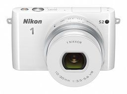 Nikon Mirrorless Interchangeable Lens Camera Nikon1 S2 Double Zoom Kit S2wzwh (White) N4