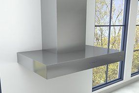 Zephyr ZROM90CS Wall Mount Chimney Range Hood, Stainless Steel N3