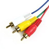 MOTONG 5 FT 1.5m HDMI Male to 3RCA Male Extension Cable Converter Adapter for HDTV DVD