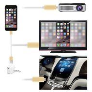 1080P iPhone Lightning 8 Pin to HDMI Cable Connector,BAIVON 6.5 Feet HD High Speed HDTV Converter Adapter with... N13