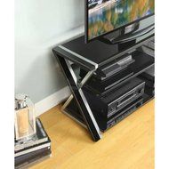 Whalen 3-In-1 Black TV Console for TVs up to 70 by Whalen N3