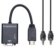CableDeconn 3 in1 HDMI Male To VGA Female + Micro HDMI to HDMI adapter + Mini HDMI to HDMI adapter cable With... N6