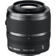 Nikon 1 J5 Wi-Fi Digital Camera &amp; 10-30mm Lens (Silver) with 30-110mm VR Zoom Lens + 64GB Card + Battery + Charger... N2