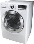 LG DLGX3071WSteamDryer 7.3 Cu. Ft. White Stackable With Steam Cycle Gas Dryer N3